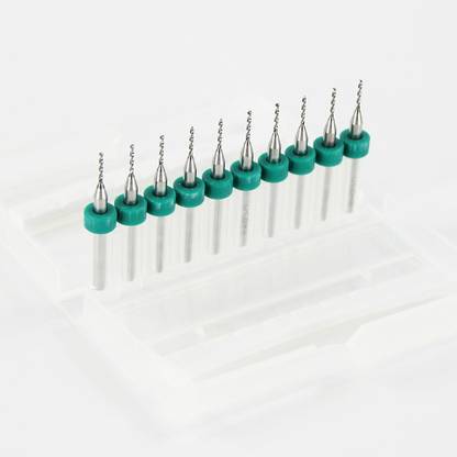 Techpugg 10 Pieces PCB Micro Drill bit Set CNC Mini Solid Carbide Drill bit 1.0mm 10 Pieces PCB Micro Drill bit Set CNC Mini Solid Carbide Drill bit 1.0mm
