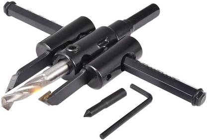 AS TOOL CENTER 30-120mm Adjustable Circle Hole Cutter Drill Bit plastic and light metals