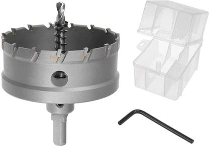 uptodatetools 80mm TCT Hole Saw, 3-1/8” Cutting Diameter Tungsten Carbide Tipped Hole Cutter Opener Drill Bit, for Stainless Steel Metal Plate Aluminum