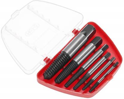 RetLeen 6-Piece Screw & Bolt Extractor Set | Damaged Bolt Remover Kit for 1/8 to 1-Inch Threads | Broken Studs, Screws, Bolts Easy Back Out Removal Tool Kit