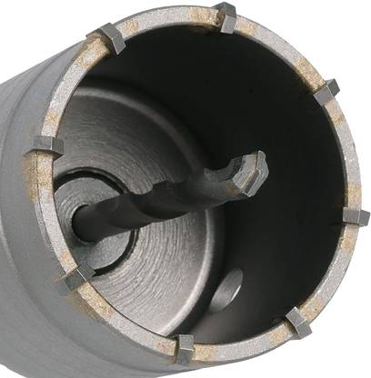 uptotoolsak Hole Saw 65mm Cutting Dia Carbide Steel Wall Hole Saw Shank Drill Bit Cutter for Brick Concrete Cement Stone 200mm Rod