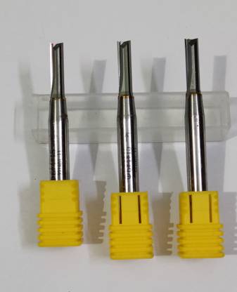 MK CNC TOOLS 2F TCT STRAIGHT BITS 6X4X15 (PACK OF 3 ) 2F TCT STRAIGHT BITS 6X4X15 (PACK OF 3 )