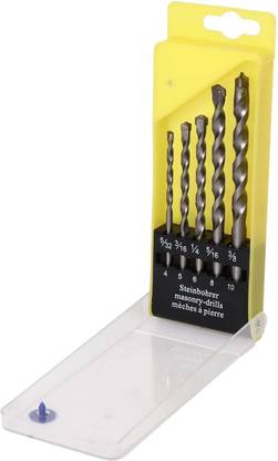 ALYRATOOLS 301 5 Pcs Masonry Wall Drill Bit Set