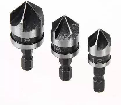 paczo 3 Pcs Countersink Bore Chamfer,
