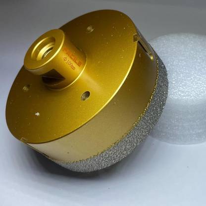 FACILE 100 MM Diamond Brazed Drilling Core Bits M14 Connection Drill Bits Hole Saw Bits Hole Saw Diamond Height 12/15MM Drill Dry/wet drilling for Stone, Marble