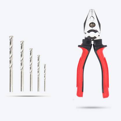 Hillgrove HGCM453M1 5Pcs Masonry Drill Bit Set with 8"inch Plier for Concrete/Wall/Steel HGCM453M1 5Pcs Masonry Drill Bit Set with 8"inch Plier for Concrete/Wall/Steel