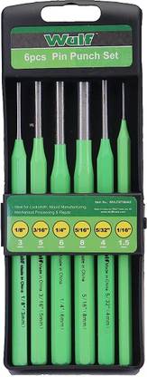 Wulf Pin Punch Set Metallic Pin Punch Set For Mechanical Processing and Repair - Set Of 6