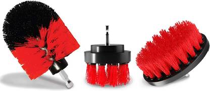 Epsilon Bathroom Tiles Cleaning Brush Power Scrubber Drill Bit Brush Set Nylon Multi-Function Drill Brush Set, Floor Carpet Cleaning Polishing
