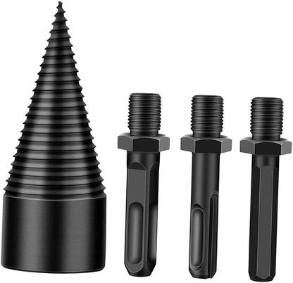 Lyla Wood Splitter Screw Splitting Cone Driver with Round + Hex + Square Shank' Wood Splitter Screw Splitting Cone Driver with Round + Hex + Square Shank Paddle Bits