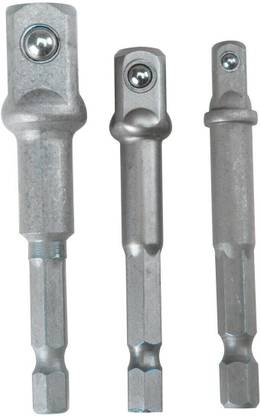 NITYA Socket Adapter Drill BIts Set Hex Shank 1/4" 3/8" 1/2" Impact an be used with universal socket