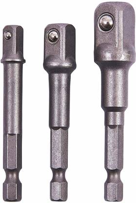 AS TOOL CENTER 3Pcs Hex Socket Spanner Wrench Nut Driver Drill