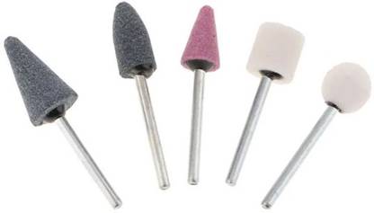 AS TOOL CENTER 5pcs/1set Mounted Stone Points, Grinding Wheels Drill Bit, Polishing