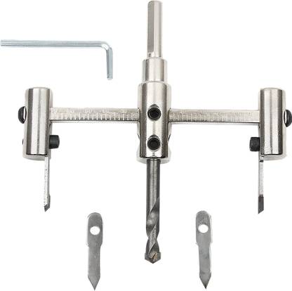 Lyla Adjustable Metal Wood Circle Cutter Hole Saw Drill Bit Tools 145mm White' Adjustable Metal Wood Circle Cutter Hole Saw Drill Bit Tools 145mm White Paddle Bits