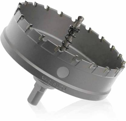 uptodatetools 115mm Carbide Hole Cutter Hole Saw Stainless Steel, Metal Pipes, Hard Material 115mm Carbide Hole Saw Cutter Drill Bit