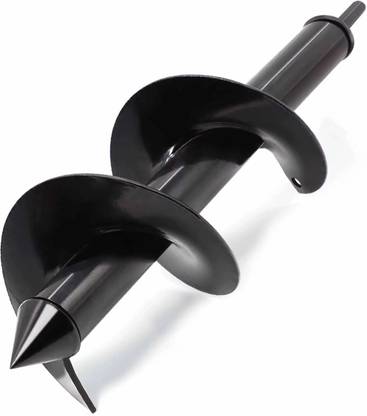 AS TOOL CENTER 12 inch Earth Auger Drill Bit Fence Garden Planting Post Hole Digger Tool suitable for potted plants, orchard planting, garden planting, tilling soil