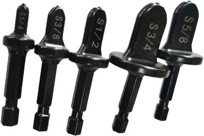 Lyla Copper Tube Expander Swaging Tool Drill Bit Set Steel Flaring Hex Handle' Paddle Bits