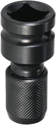 AS TOOL CENTER 1/2 Ratchet Socket Adapter Set Impact Wrench Adapter 1/2 Inch Square to 1/4 Inch Hex Female Drill Chuck