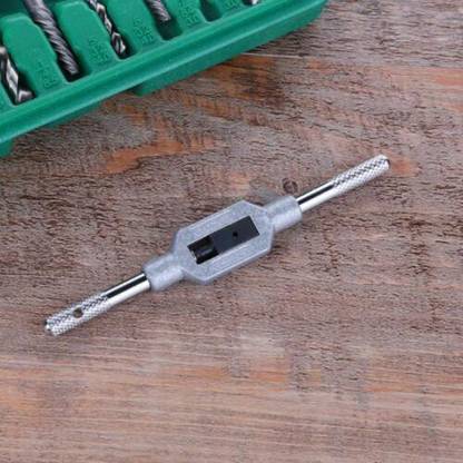 kts12 11Pcs M1-M3.5 Mini Screw Tap Set Hand Thread Adjustable Plug Taps Set with Tap