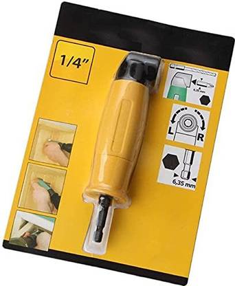 AASONS L-Type, 90 Degrees, Right Angle Drill Attachment Chuck Universal Bit Driver AASONS L-Type, 90 Degrees, Right Angle Drill Attachment