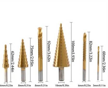 ATOZTOOLS Metal Hole Opener Set 4-32mm Punching Expanding Hole Drill Punching Expanding Hole Drill, Tower Drill