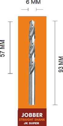 ALPHABET 6-MM HSS JK Super Drill Bit For Metal (Heavy Duty)