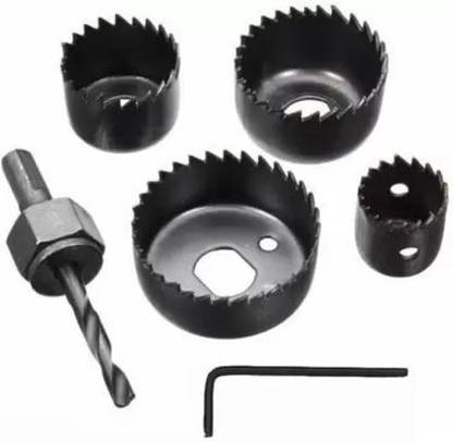 DTTOOLS Hole-Saw Set of 6Pcs Precison Circular Round Wood Cutting Bit Set (4 Bits)