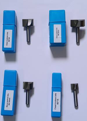 MK CNC TOOLS Area Cleaner / Bed Level Bits / Clean bottom Set of 4 Pcs Clean Bottom / Area Cleaner / Bed Level Bits 32mm , ( 8x32 )