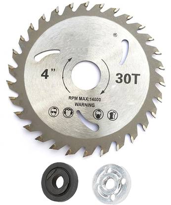 Kiesh WCBGP05 4 Inch 30T TCT Circular Saw Blade with connecting Washers Gear and Pinion for cutting Wood PVC Pipe Plastic Plywood Wood Cutter