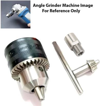 Kiesh DCHAD013 Drill Bits Drill Chuck for Angle Grinder and Drill Machine With Converter Nut Adaptor Key Set Female 1/2" 20 Unf 13mm