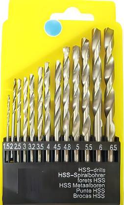 ZIODIC Drill Bits Set High Speed Steel Twist 13 Bits Auger Drill Bits