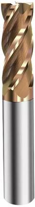 HOSEMART 6mm Diameter Milling 4 Flutes HSS High Speed Steel End Mill Cutter Tool CNC Bits