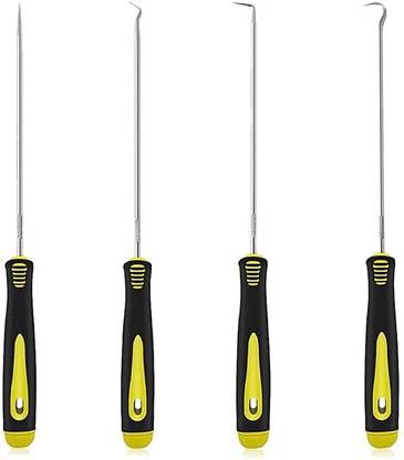 AS TOOL CENTER Pick Hook Set, O Removal Tool 4Pcs Accurate Puller (lenth 15cm) for auto repair plastic , alloy