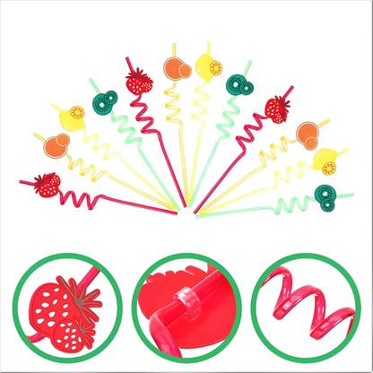 SARG Curly Straws Random Design Drinking Roulette