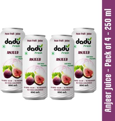 Dadu Fresh Anjeer Juice - 250 ML (Pack of 4)
