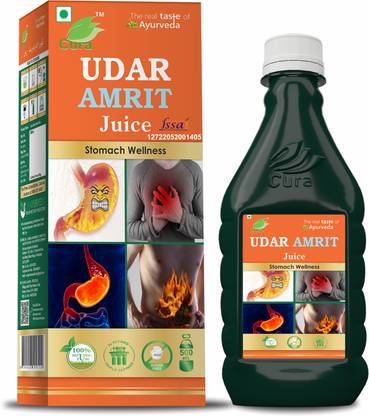 Cura UDAR AMRIT JUICE 500ML | For Acidity, Indigestion, Ulcer & Gas Wellness