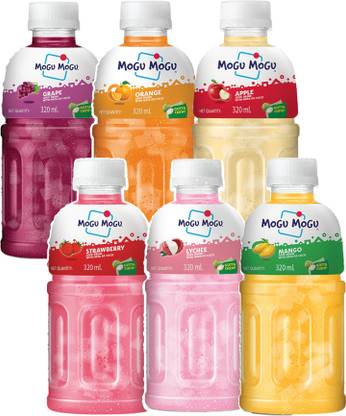 Mogu Mogu | Multi Flavour Mix Fruit Juice with 25% NATA De Coco |