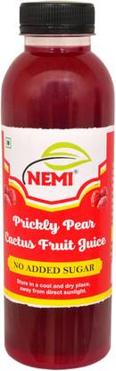 nemi Prickly pear cactus fruit juice with added sugar 500 ml //100% natural drink // HB+ // Immunity boos