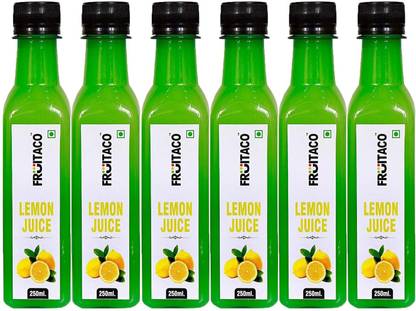 fruitaco Yellow Lemon Juice High in Vitamin C Ideal for daily use in Coocking