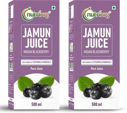 Nutriorg Jamun Juice 500ml - Made from 100% Fresh Organic Jamun