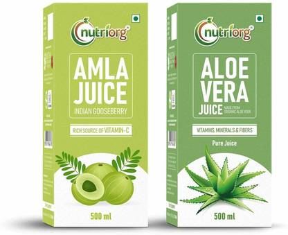 Nutriorg Amla/Aloevera Juice (Detox Pack)