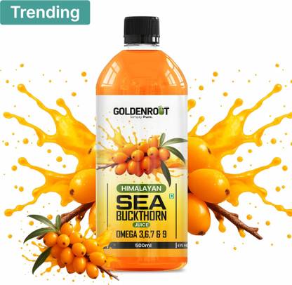 BIONIK NUTRITION Goldenroot Himalayan Sea Buckthorn Juice| Omega 3,6,7&9|Immunity, Skin, Heart