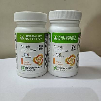 HERBALIFE AFRESH ENERGY DRINK PEACH 2 PCS B