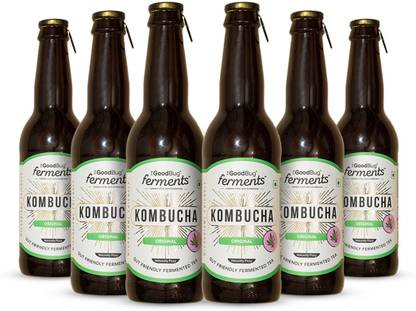 The Good Bug Kombucha Apple Cinnamon |Fermented Tea| 1 Bn. CFU Live Cultures| Gut Friendly