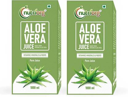 Nutriorg Fiber Rich Aloe Vera Juice (1000mlx2)