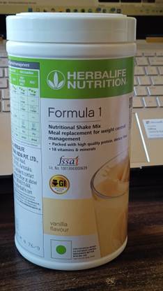 HERBALIFE Formula 1 Shake Vanilla Flaver Nutrition Shake Mix vanilla jhjhss