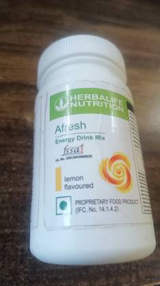 HERBALIFE Afresh Energy Drink Mix Lemon Flavour lemon djhs