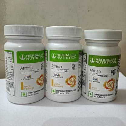 HERBALIFE AFRESH ENERGY DRINK GINGER 3 PCS B