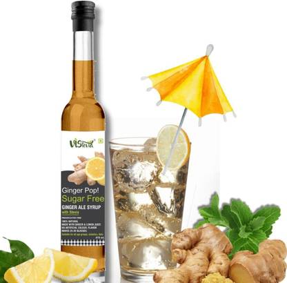 Vistevia Ginger Ale Syrup (Serves 30-35 glasses) Sweeteed with Stevia 100% Natural