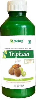 Madren Healthcare Triphala Juice | Ayurvedic Triphala Herb Juice | Digestion | Sugar Free