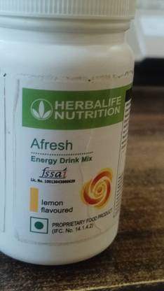 HERBALIFE Afresh Energy Drink Mix Lemon Flavour lemdnnj dghf